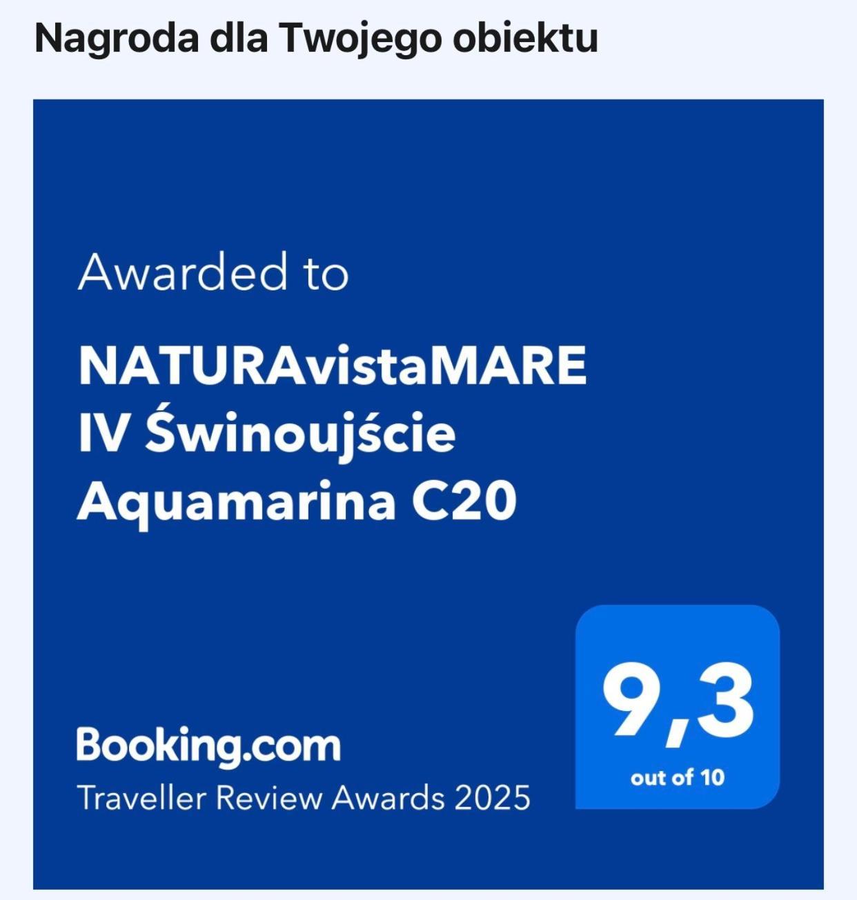 Naturavistamare IV Swinoujscie Aquamarina C20 Exterior foto